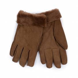 Nuka  Shearling Gloves, Whisky