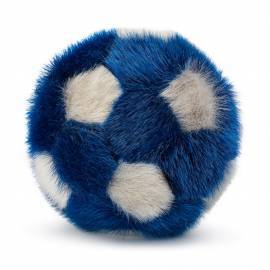 Soft Handball made in sealskin - Blue/Natural