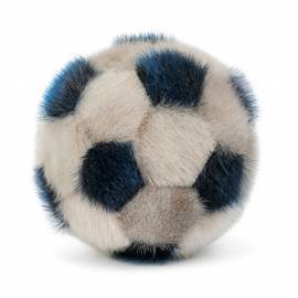 Soft Handball made in sealskin - Natural/Blue